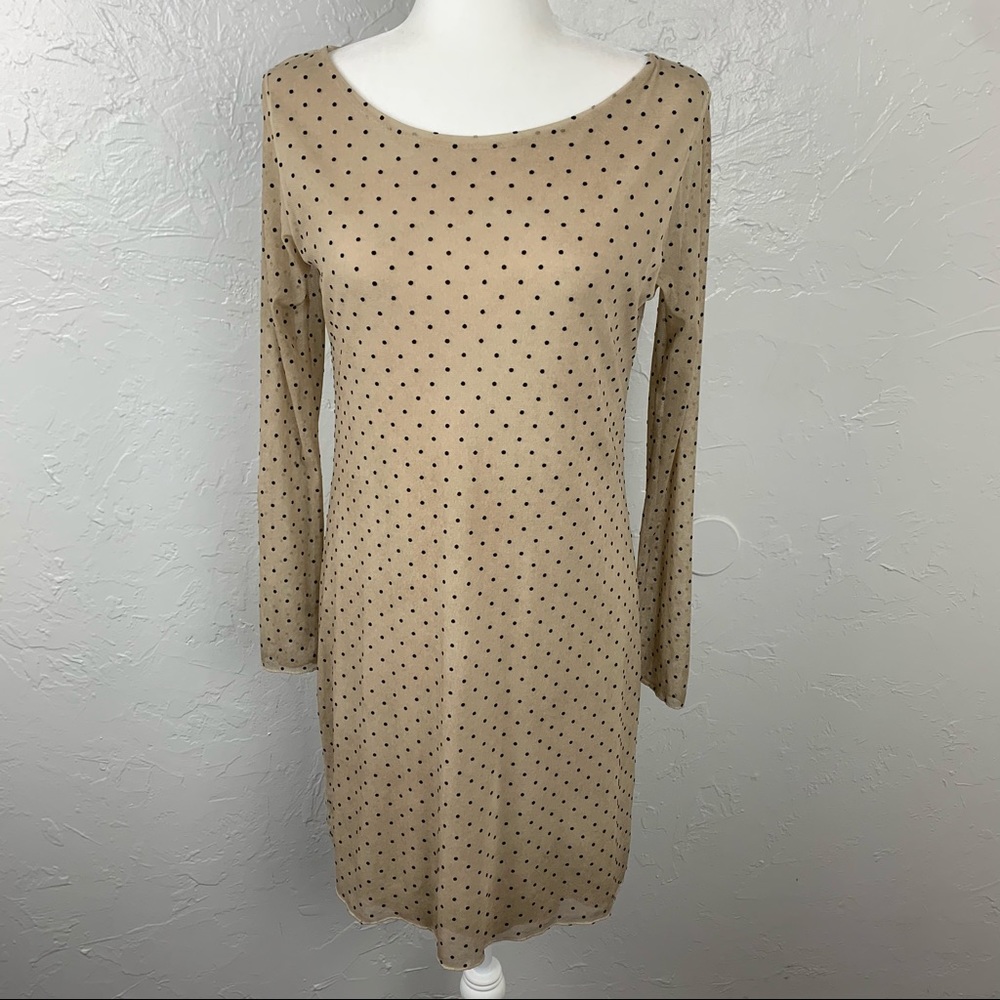 Malica long sleeve polka dot dress, made in Italy - Picture 8 of 10